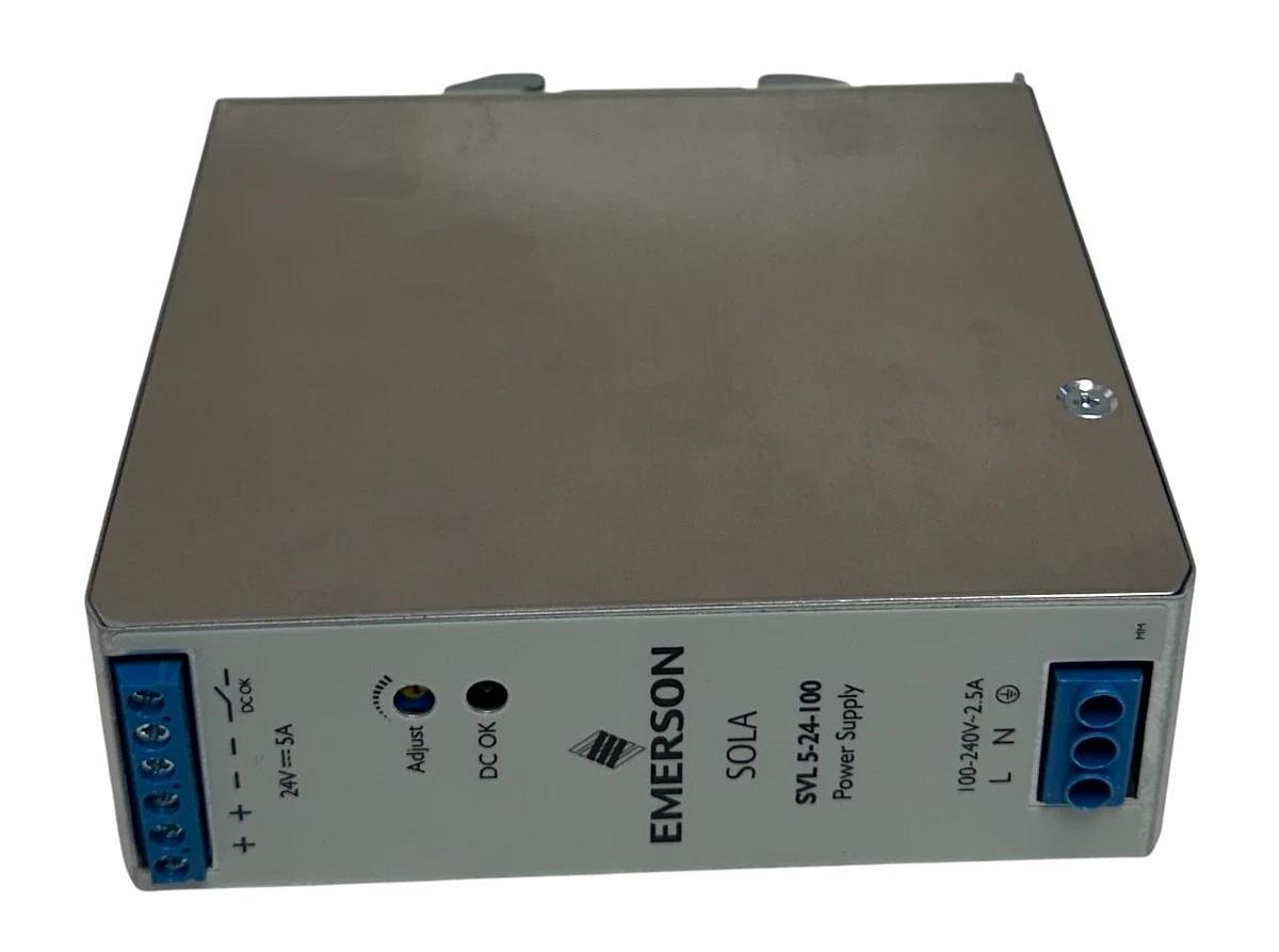 EMERSON SOLA SVL 5-24-100 / SVL524100 SVL SERIES POWER SUPPLY 120W 24V OUT NSMP