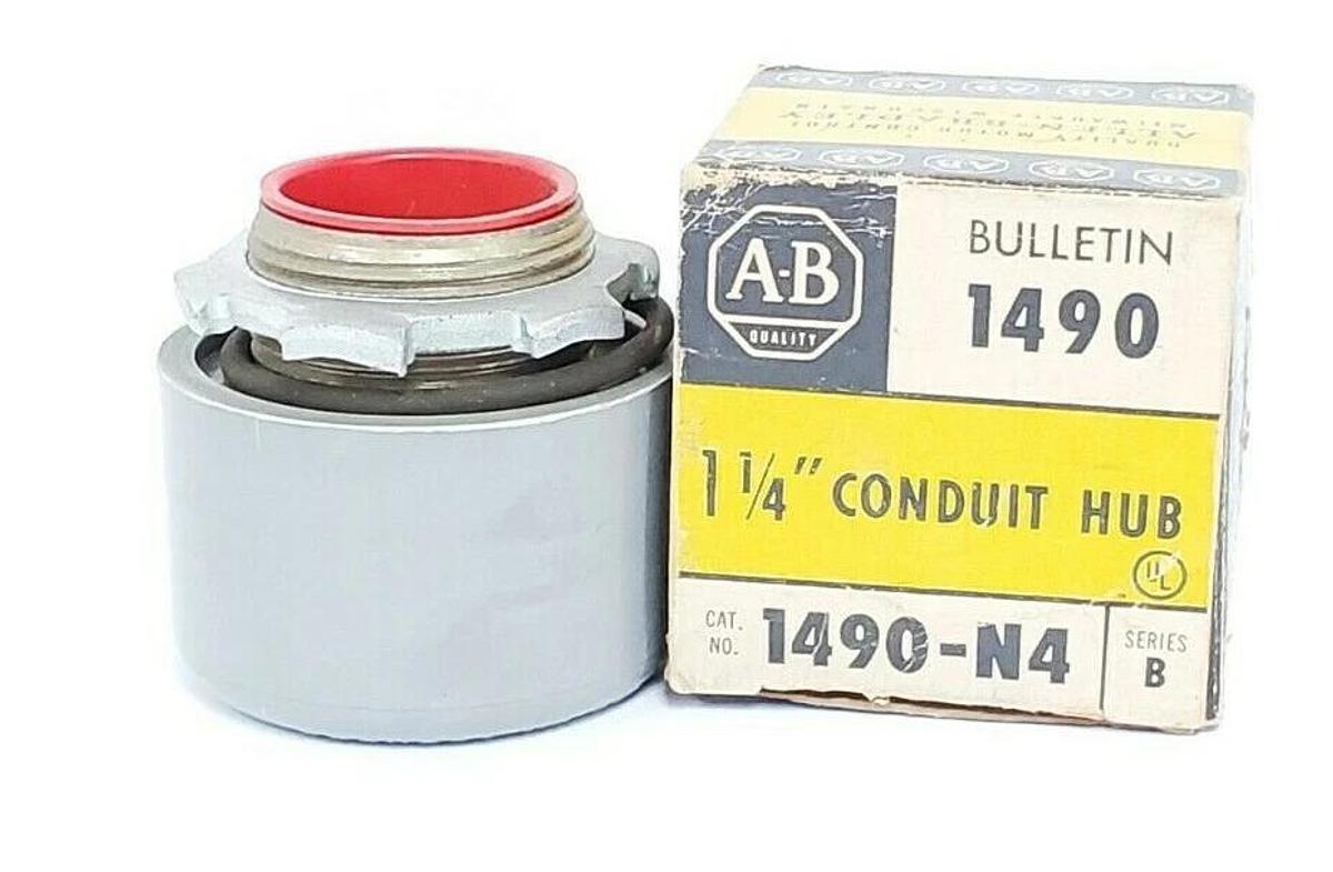 Used NEW ALLEN BRADLEY 1490-N4 CONTACT HUB 1 1/4'' 1490N4 SER. B