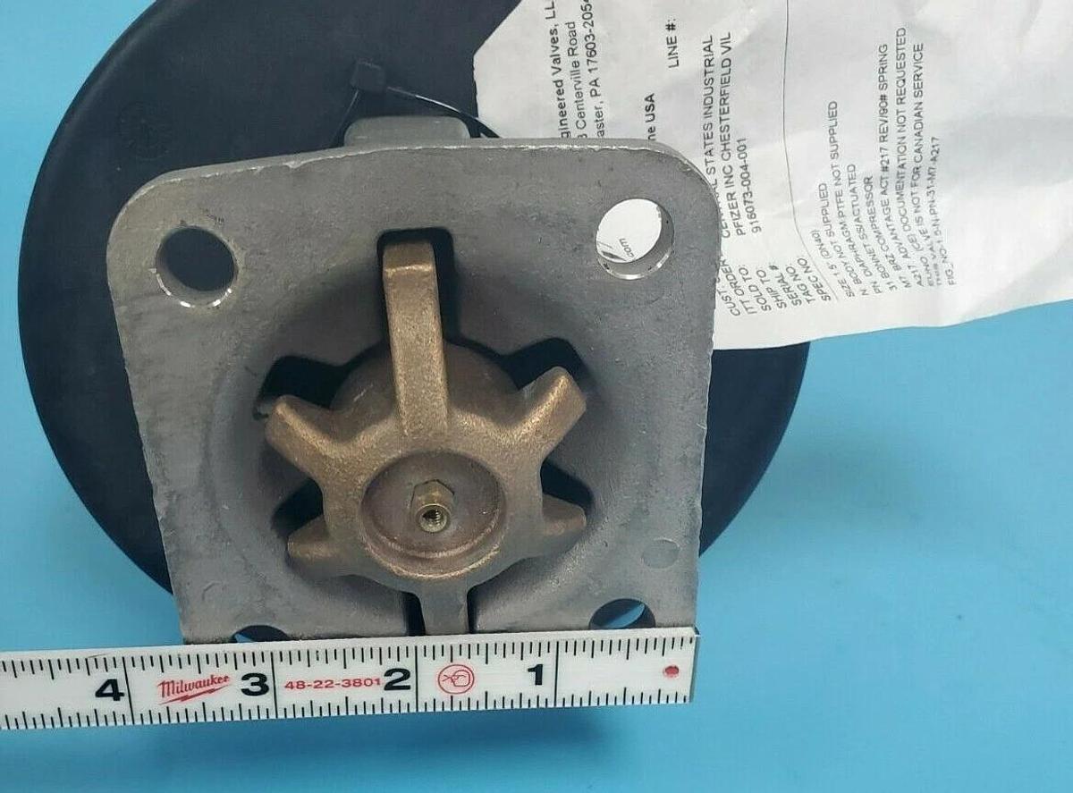 Used NIB ITT ENGINEERING 1.5-N-PN-31-M7-A217 ACTUATOR 1.5'' IN. BRZ 90# SPRING