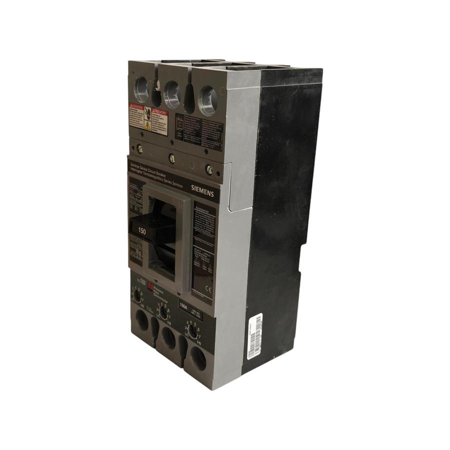 Used SIEMENS HFXD63B150 SENTRON CIRCUIT BREAKER 3P/150A/600V~/65kA@480V~ w/TRIP NSMP