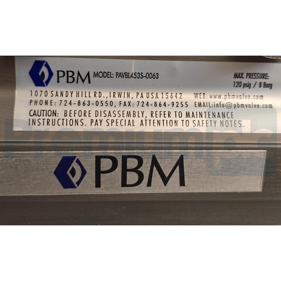 Used PBM PAVBL453S-0063 Actuator 3/4" Bronze Valve w/ StoneL Onyx ON922 DNet Monitor
