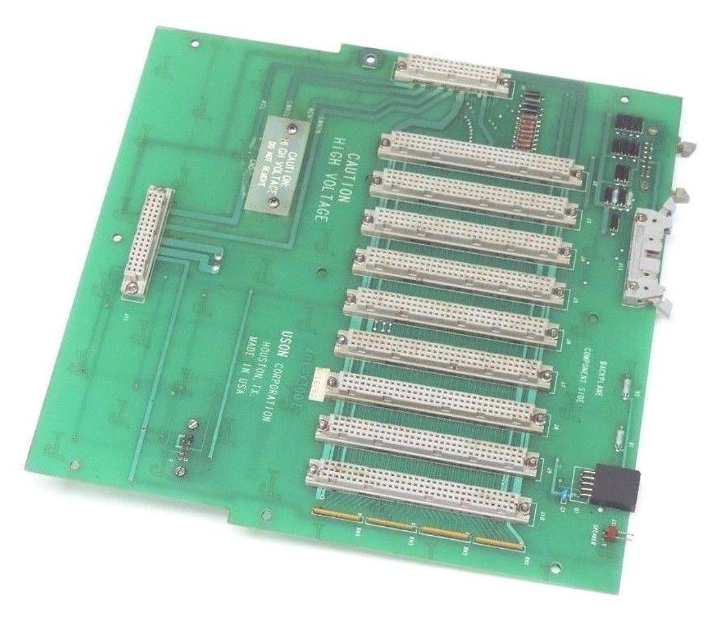 Used USON CORP. 401-X300E BACKPLANE BOARD, 401X300E, 401-X300 E (FOR PARTS)