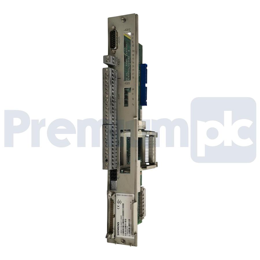 Used Siemens 6SN1118-0AA11-0AA1 SIMODRIVE 611 Standard Control Unit 1-Axis Ver C USED