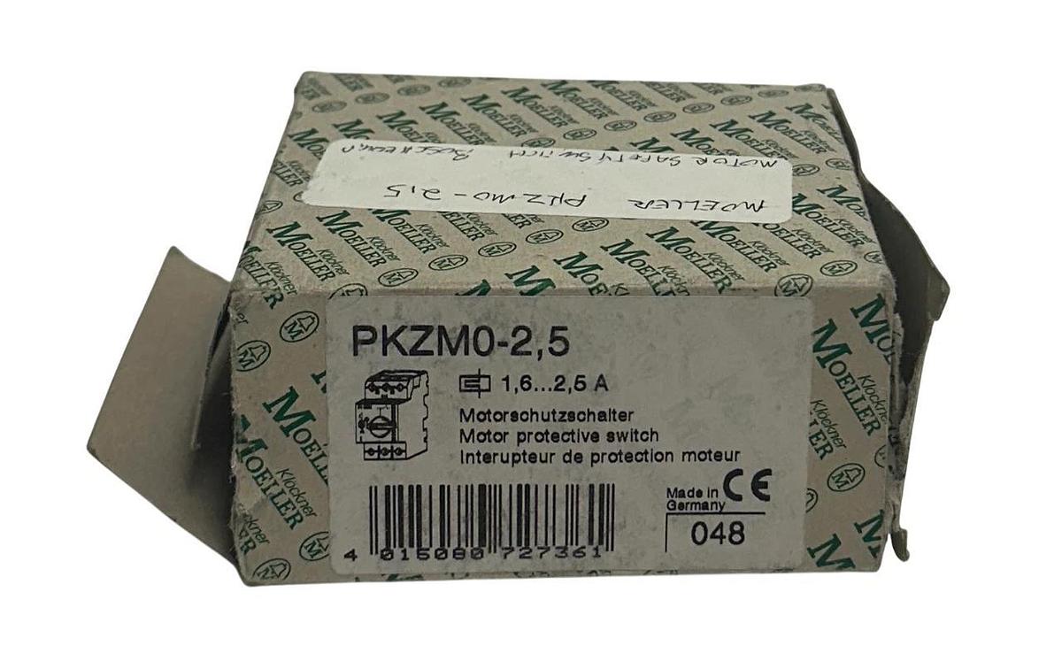 KLOCKNER MOELLER PKZM0-2,5 / PKZM025 MOTOR PROTECTIVE SWITCH 1.6-2.5A NSMP
