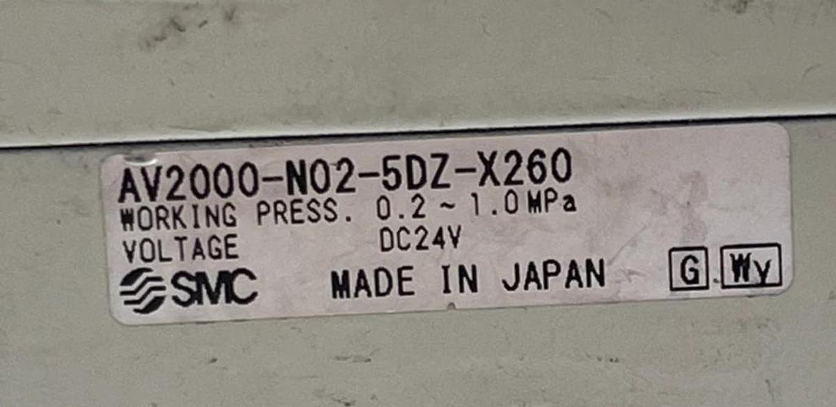 SMC AV2000-N02-5DZ-X260 Soft Start-Up Valve 1/4" NPT 24VDC White Body NSNP