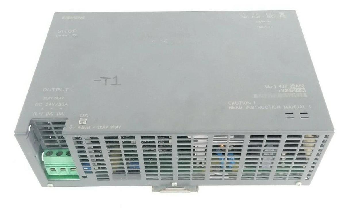 Used SIEMENS 6EP1 437-2BA00 SITOP POWER SUPPLY 30 E-STAND VER. 5 30A 24VDC