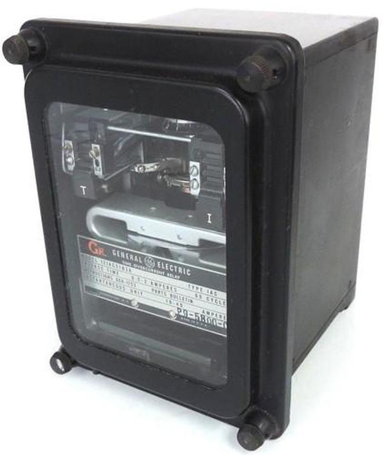 Used GE GENERAL ELECTRIC 12IAC51B3A INVERSE TIME OVERCURRENT RELAY IAC 24V 60 AMP