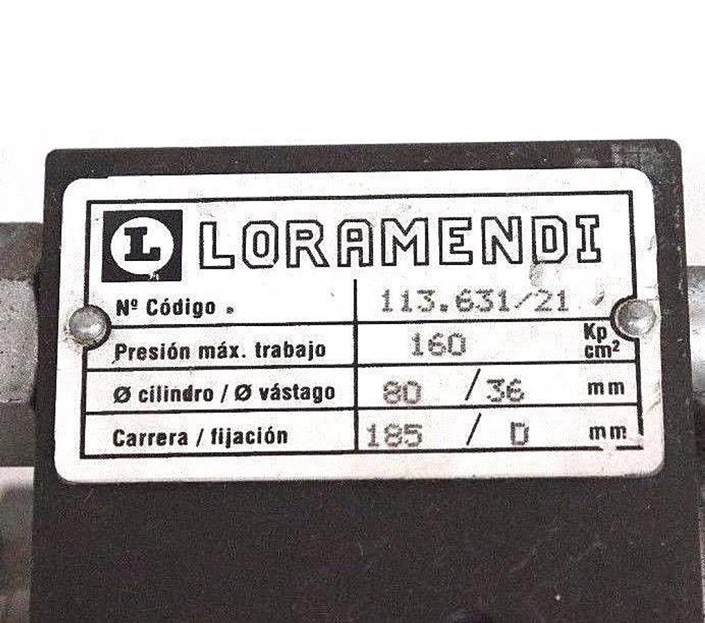 Used LORAMENDI LOR18300DS4 HYDRAULIC CYLINDER 113.631/21 11363121