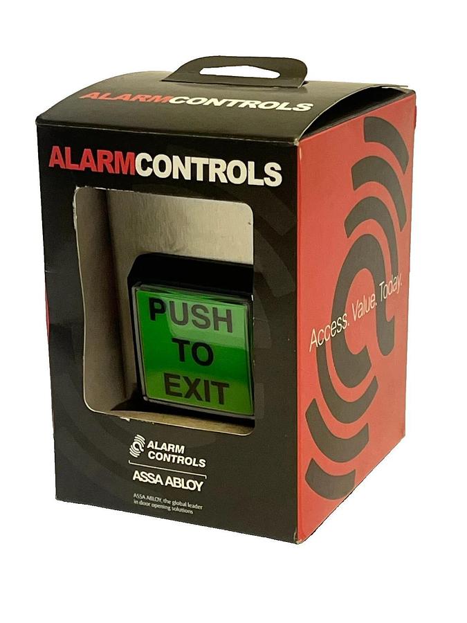 Alarm Controls TS-2 Push to Exit Button Switch Single Gang Stainless 48ZW53
