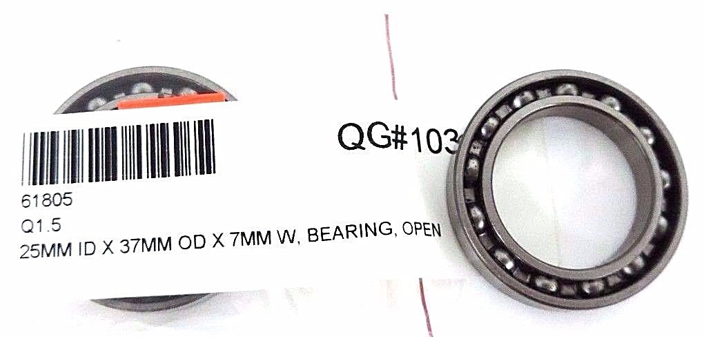 Used LOT OF 2 NEW SKF 61805 THIN SECTION BALL BEARINGS