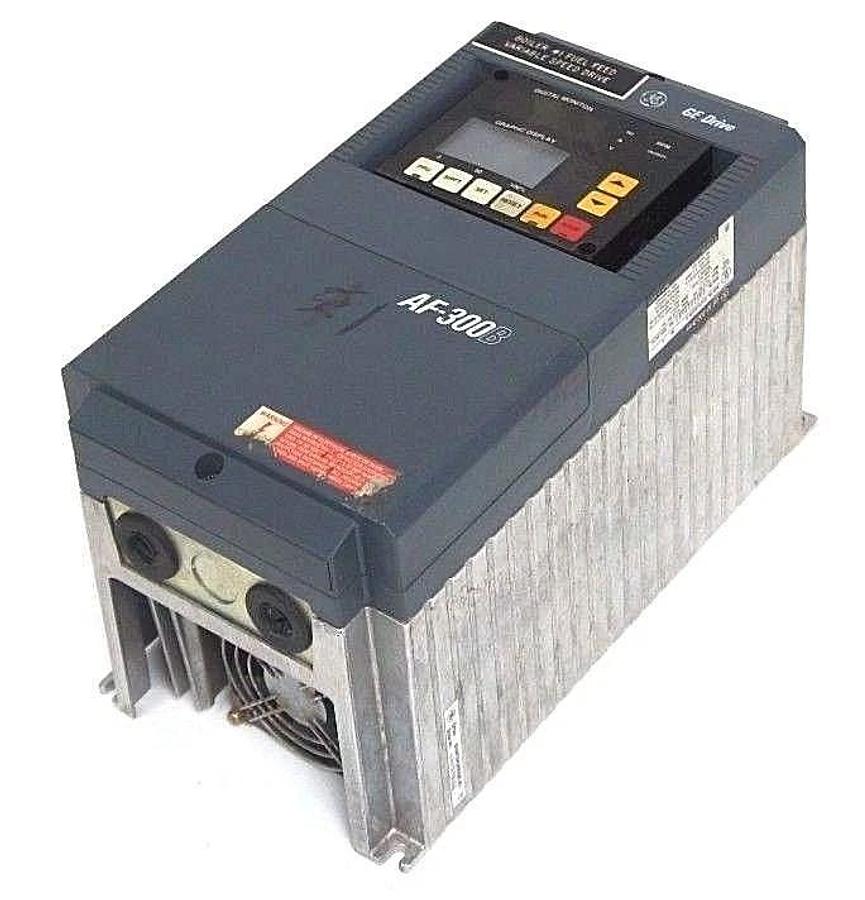 Used GENERAL ELECTRIC 6VAF343005B-A1 AF-300 DRIVE 5HP, 380-460V, 9.5A, 50/60HZ