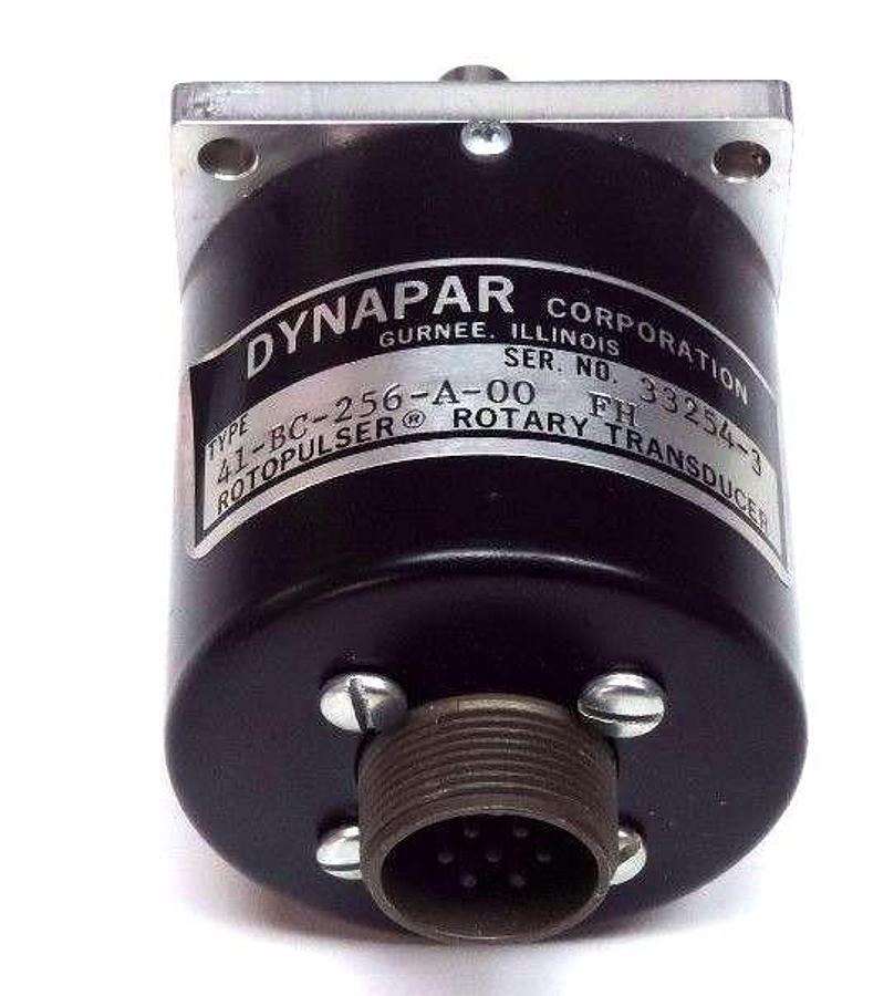 Used DYNAPAR 41-BC-256-A-00 RH ROTARY TRANSDUCER ROTOPULSER 41BC256A00