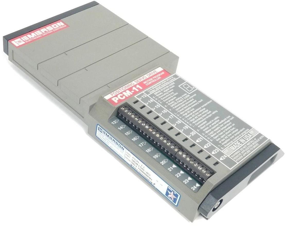 Used EMERSON PCM-11 MOTION PROGRAM CONTROLLER 960158-02 (FOR PARTS)
