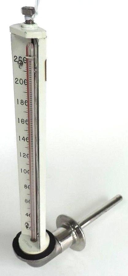 Used TAYLOR CLEANLINER 20-200 DEGREE INDUSTRIAL THERMOMETER W/ PROBE