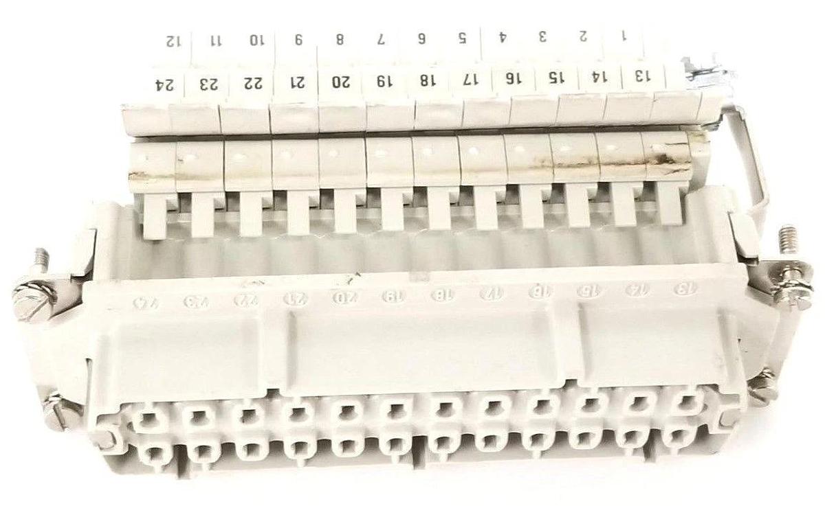 Used PHOENIX CONTACT HC-KA 24-ST/PER HEAVYCON TERMINAL ADAPTER MALE INSERT 1772913