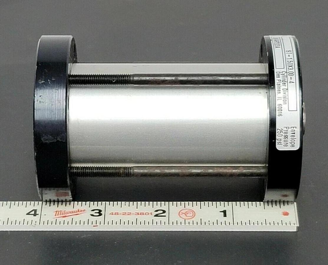 Used LOT OF 3 LIN-ACT ST-1.50X3.00-4 CYLINDERS 250PSI