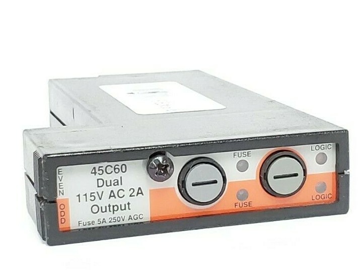 Used RELIANCE ELECTRIC 57659-A PROGRAMMABLE CONTROLLER OUTPUT MODULE 45C60