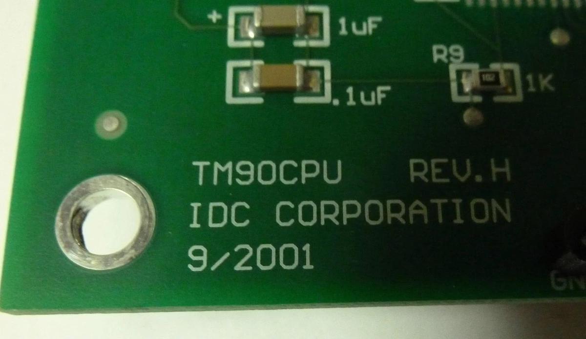 NEW IDC TM90CPU REV. H PROCESSING BOARD 9/2001 TM90CPU-94