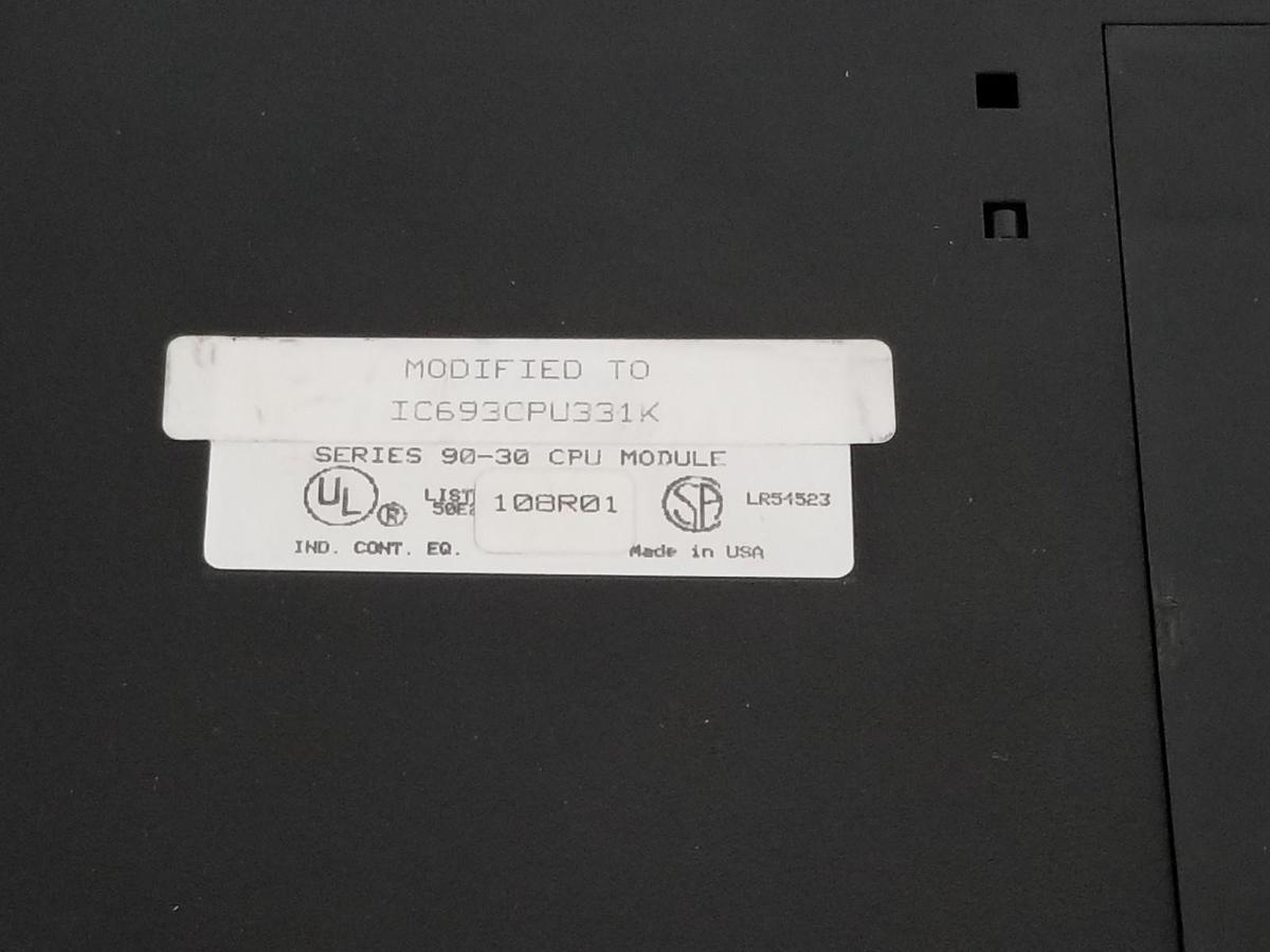 Used GE FANUC IC693CPU331K SERIES 90-30 CPU MODULE