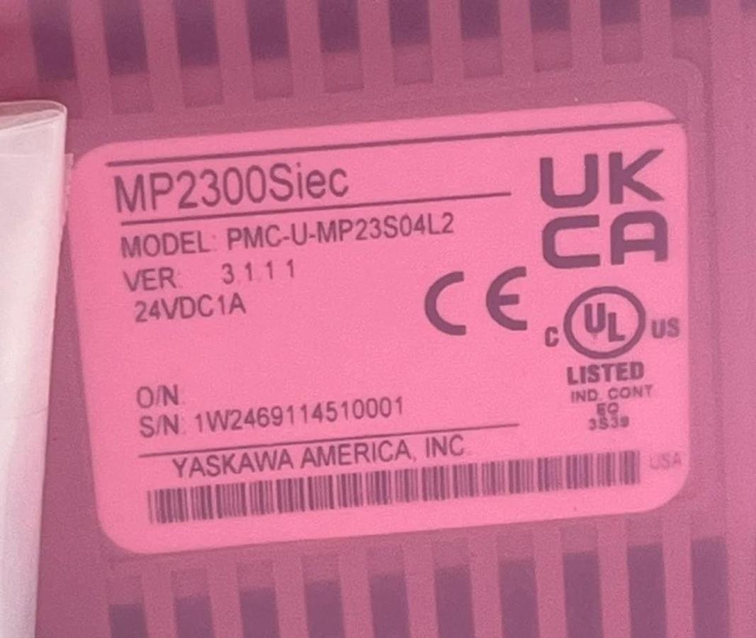 Yaskawa PMC-U-MP23S04L2 MP2300Siec 4-Axis Machine Controller Ver 3.1.1.1 NSMP