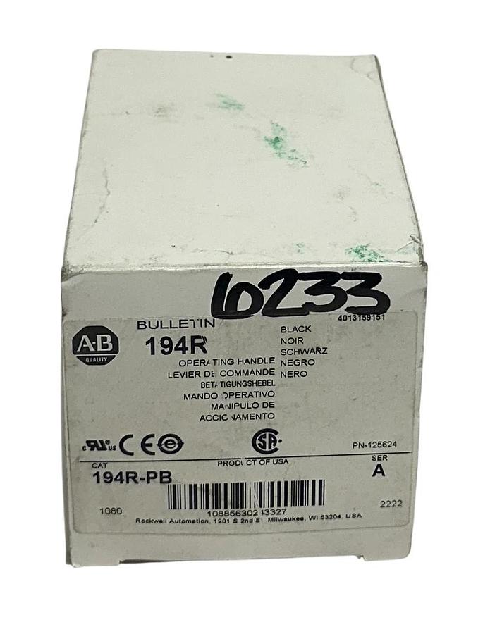 ALLEN BRADLEY 194R-PB /A BLACK OPERATING HANDLE / DISCONNECT SWITCH 60A NSMP