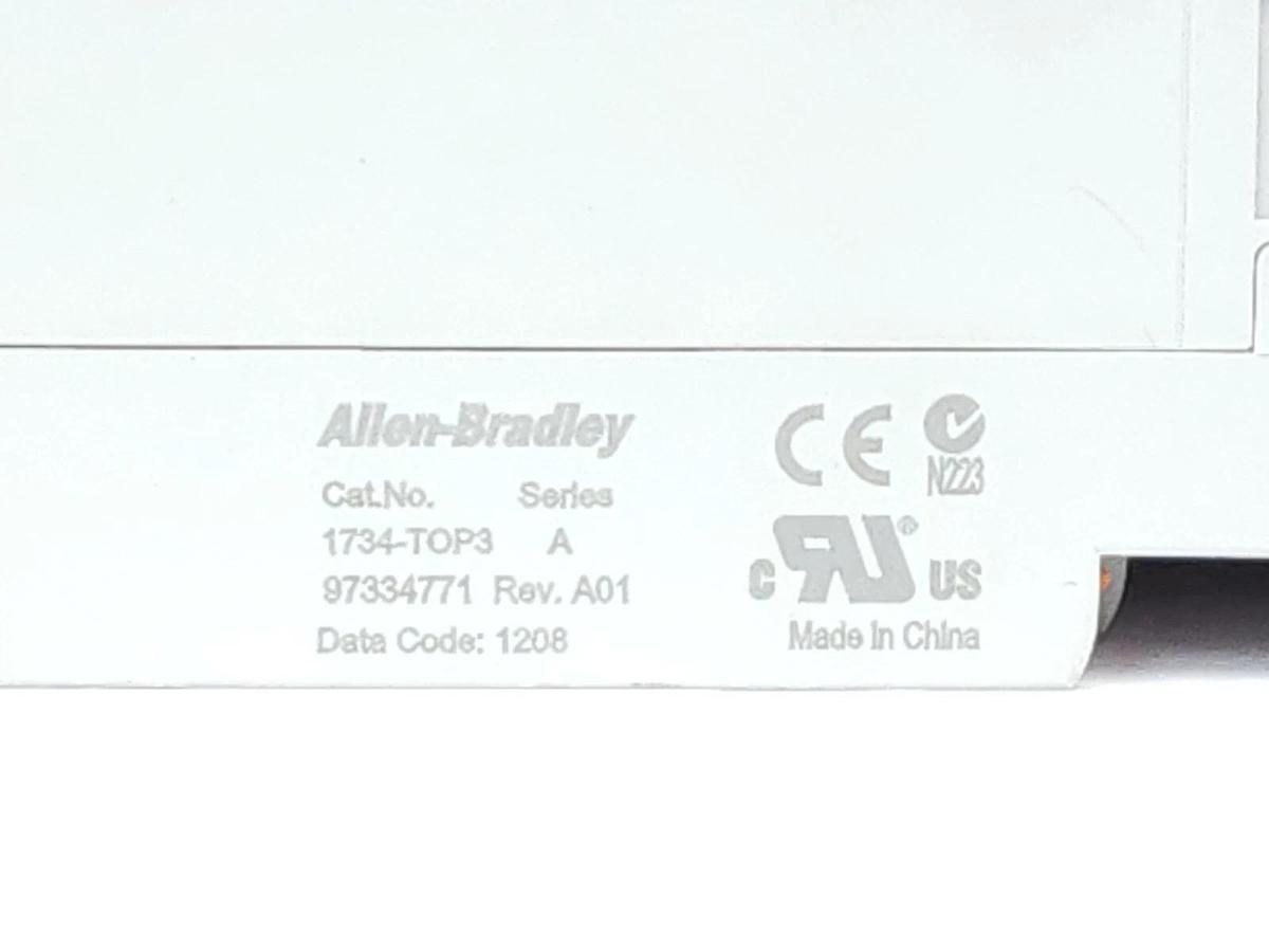 Used LOT OF 17 ALLEN BRADLEY 1734-TOP3 SER. A REV. A01 TERMINAL BASES 1734TOP3