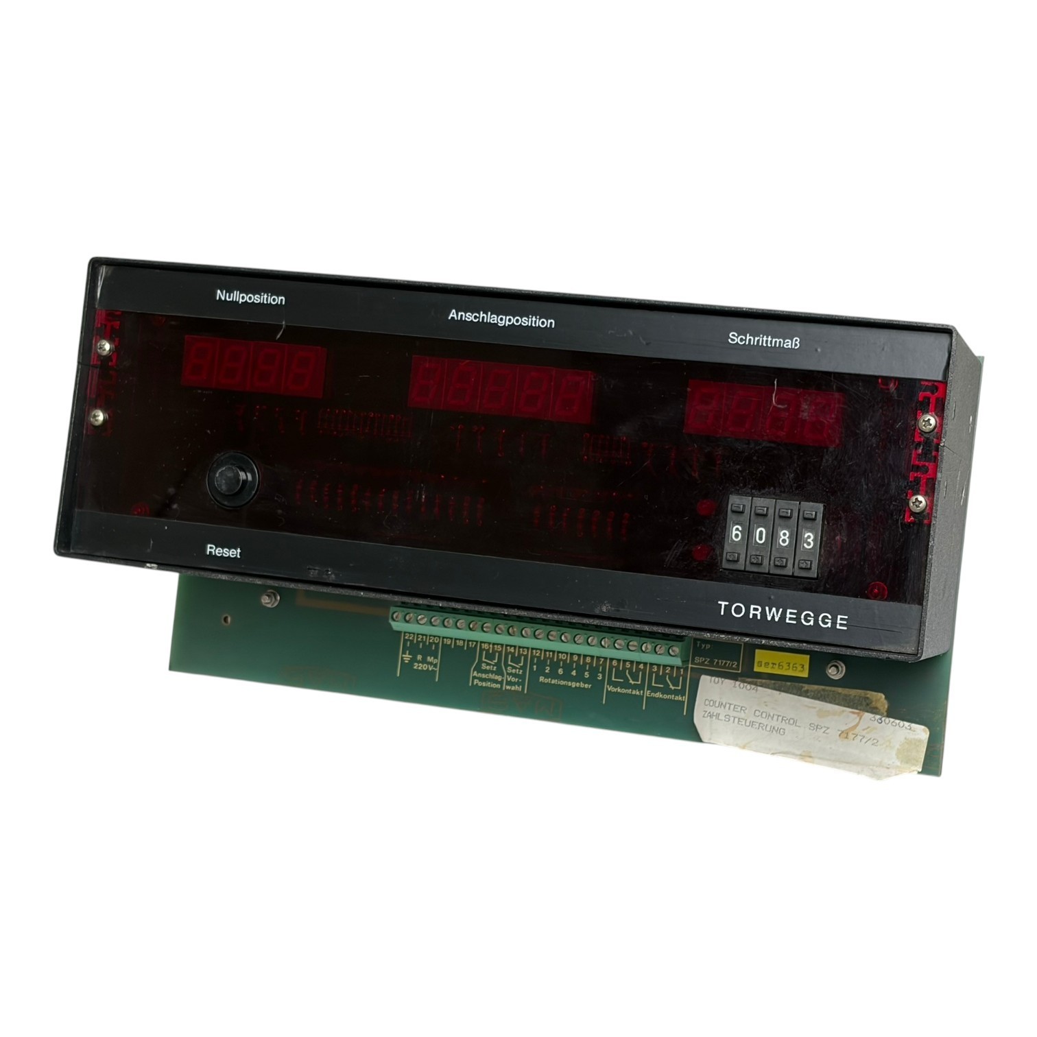 Used Torwegge Counter Control SPZ 7177/2 Zahlsteuerung Industrial Position Display