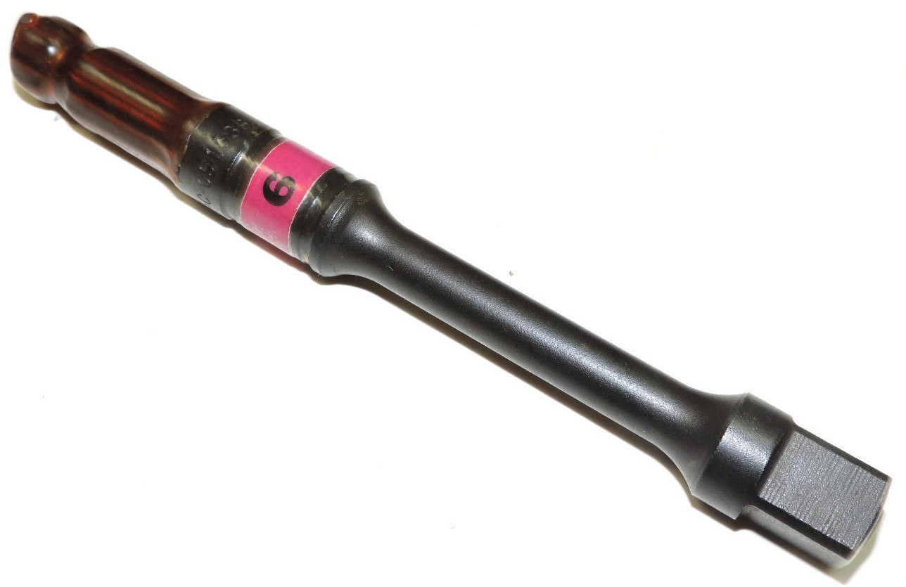 Used NEW CHICAGO PNEUMATIC C-051536, #6, 1/2" "C" SPLINE TORK BAR EXTENSION BAR