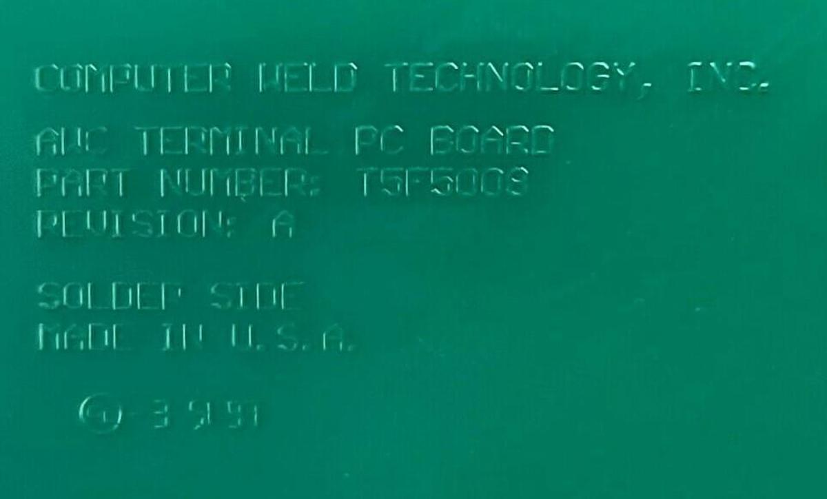 Used AWC T5A5017 TERMINAL PCB ASSEMBLY BOARD REV. A