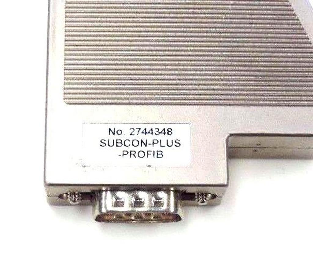 Used PHOENIX CONTACT 2744348 CONNECTOR SUBCON-PLUS-PROFIB