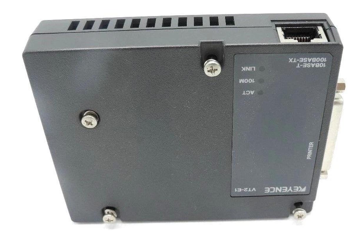 NEW KEYENCE VT2-E1 10BASE-T 100BASE-TX FOR USE WITH VT2 SERIES VT2E1