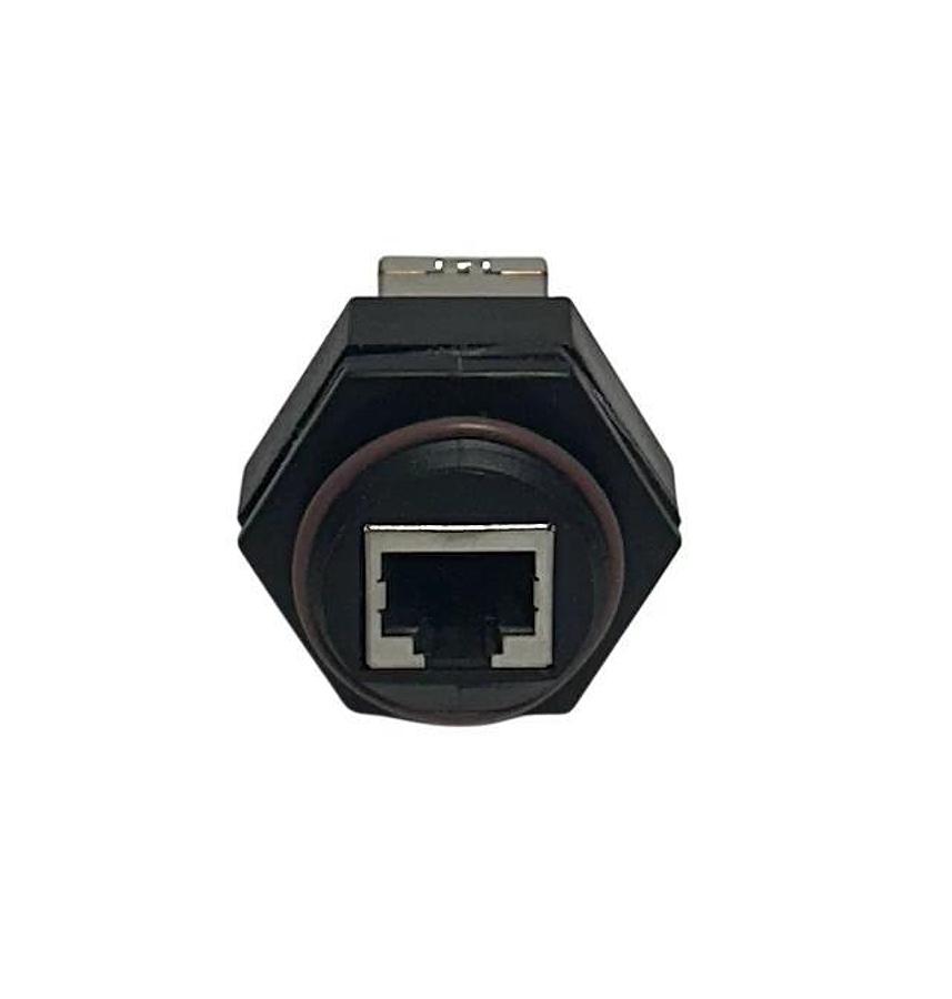Used 2 TE CONNECTIVITY 1546413-3 / 15464133 INDUSTRIAL RJ45 VARIANT 3 CONNECTORS NSFS