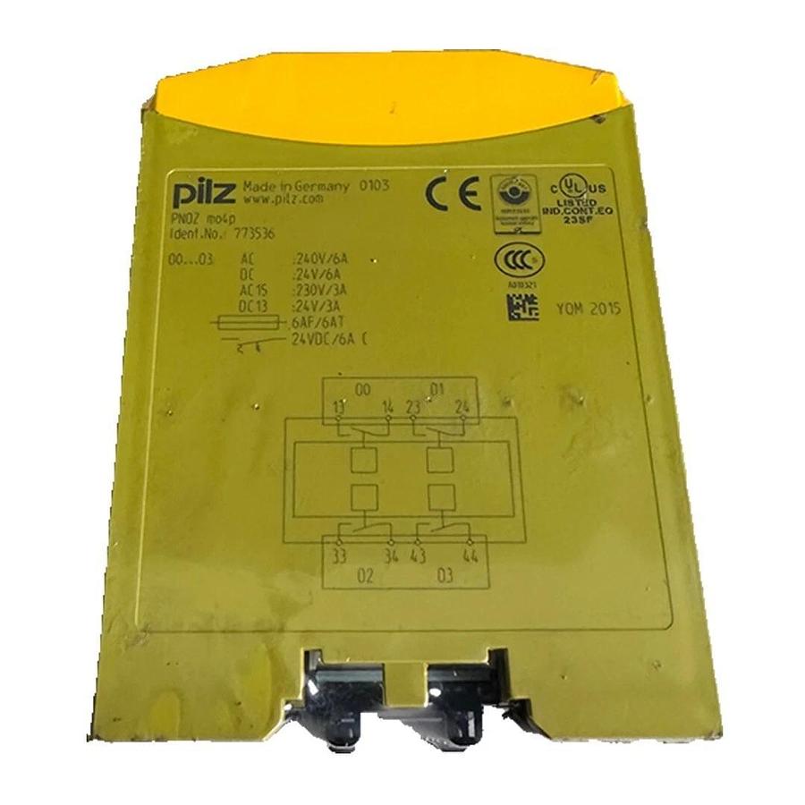 Used NEW SEALED PILZ PNOZ mo4p / PNOZmo4p EXPANSION MODULE RELAY 773536