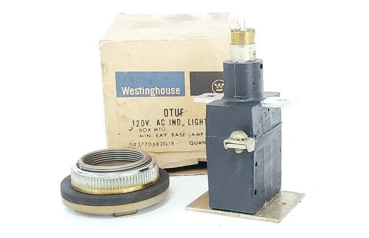 NIB WESTINGHOUSE OTUF 120V. AC IND. LIGHT BOX MTG. MIN. BAY. BASE LAMP