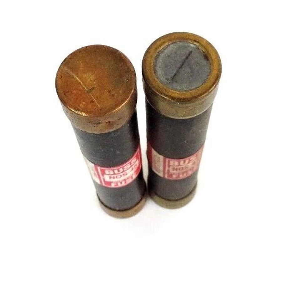 Used LOT OF 2 COOPER BUSSMANN BUSS NOS-45 ONE-TIME FUSES NOS45