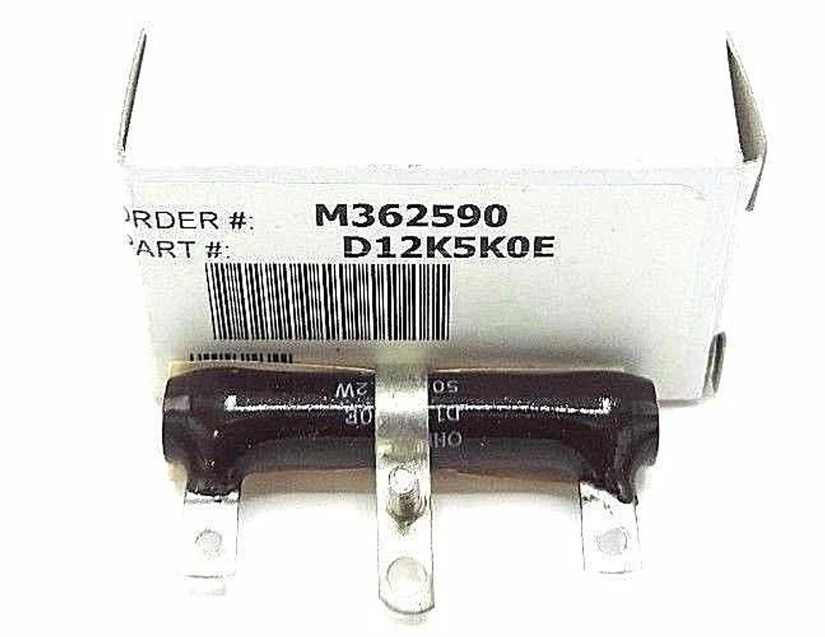 Used LOT OF 7 NIB OHMITE D12K5K0E WIREWOUND RESISTOR, 5KOHM, 12W, 10 PERCENT