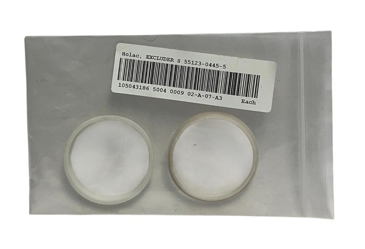 Used 2 HOLAC 55123-0445-5 / 5512304455 OEM EXCLUDERS FOR CUTTING MACHINE NSNP
