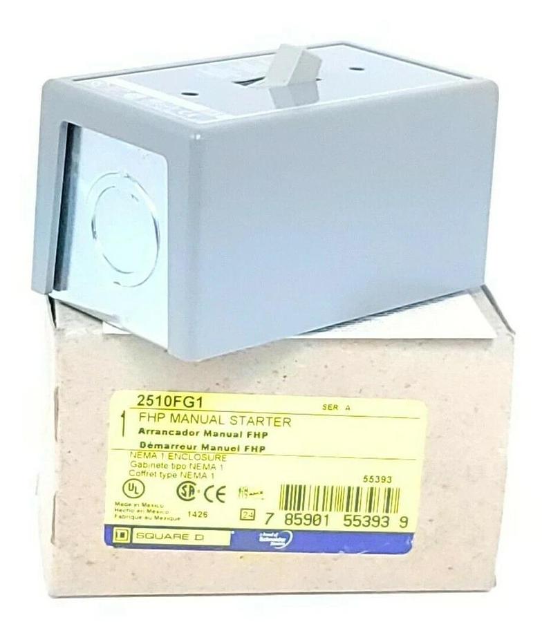 Used NIB SQUARE D 2510FG1 FHP MANUAL STARTER SER. A