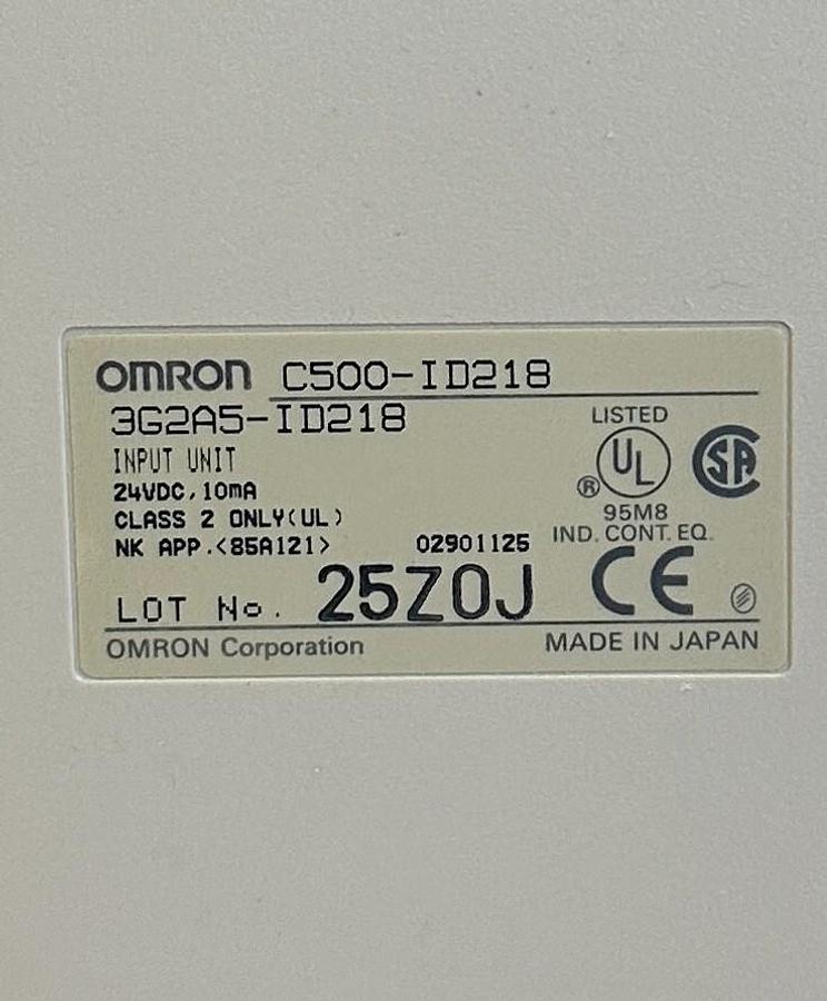Used NEW OMRON C500-ID218 / 3G2A5-ID218 SYSMAC C500 32-PT INPUT MODULE 24VDC 10mA