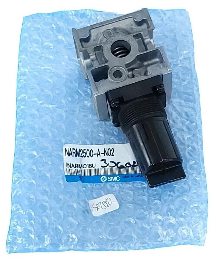 Used NEW SMC NARM2500-A-N02 MANIFOLD REGULATOR BLOCK NPT 1/4 INCH