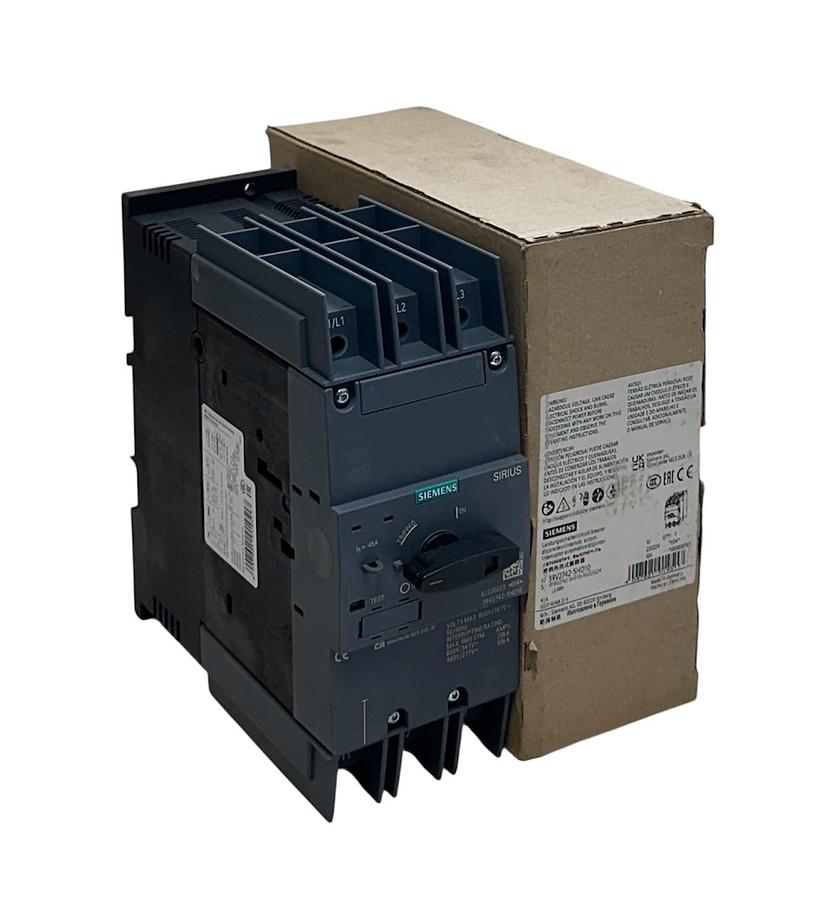 Used SIEMENS 3RV2742-5HD10 Sirius Circuit Breaker S3 Size 45 Amp Screw Terminal NSMP