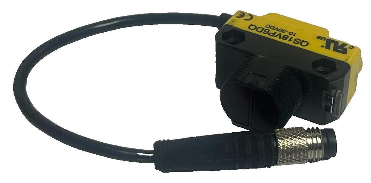 BANNER QS18VP6DQ Photoelectric Sensor Polarized Retroreflective 20ft M12 PNP