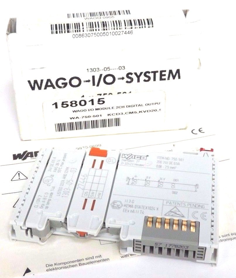 NEW WAGO 750-5012 CHAN OUT 24VDC 0.5A MODULE 7505012