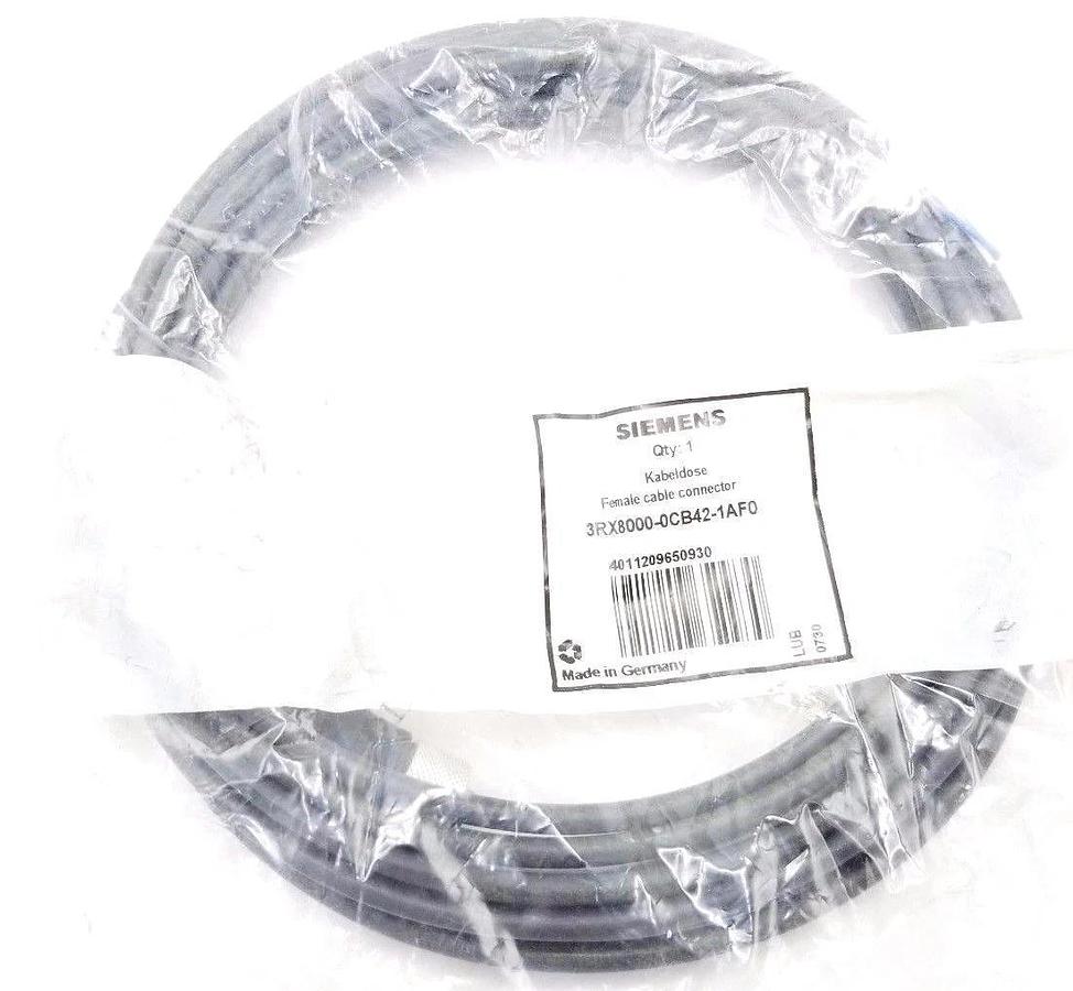 Used NEW SIEMENS 3RX8000-0CB42-1AF0 FEMALE CONNECTOR CABLE 3RX80000CB421AF0, 5M