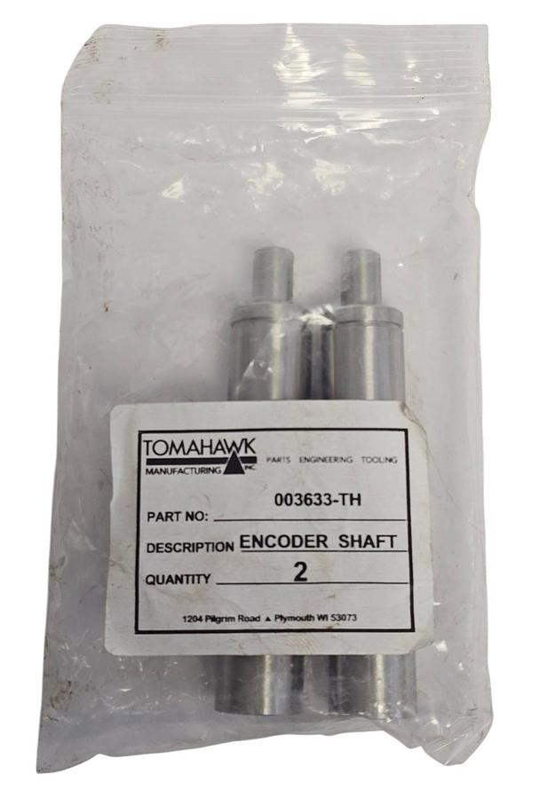 LOT OF 2 NEW TOMAHAWK 003633-TH ENCODER SHAFTS 003633TH