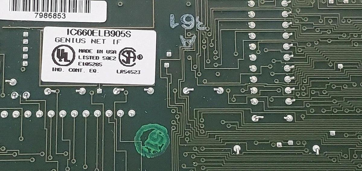 Used GE FANUC IC660ELB905S INTERFACE BOARD IC660ELB905, ASM. NO. 44A731604-G01