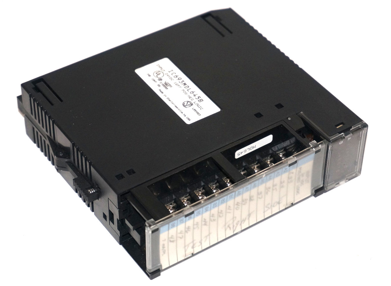 Used GE FANUC IC693MDL645B 16 PT. INPUT MODULE 24VDC POS/NEG LOGIC IC693MDL645