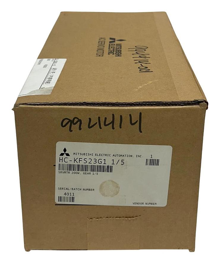 Used MITSUBISHI HC-KFS23G1 1/5 / HCKFS23G1 AC SERVO MOTOR W/ BRAKE K9005 1/5 NSFS