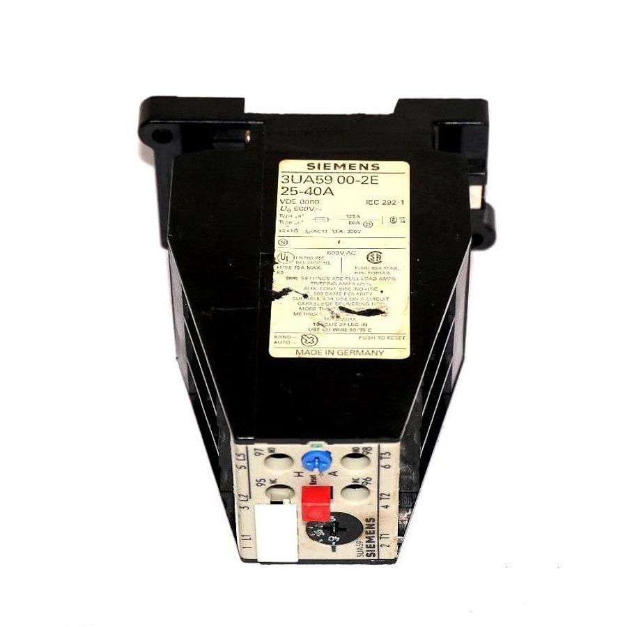 Used SIEMENS 3UA59-00-2E OVERLOAD RELAY 25-40A 3UA59002E