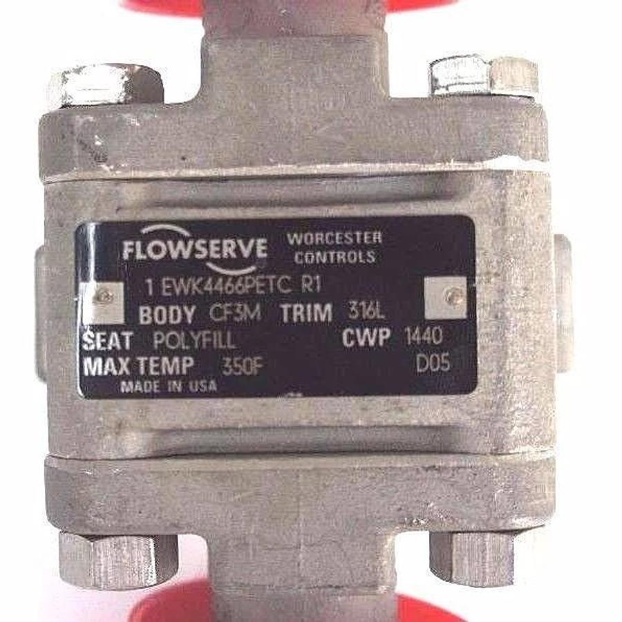 NEW WORCESTER FLOWSERVE 1 EWK4466PETC R1 VALVE 1" FLANGE CONNECTION TRIM 316L